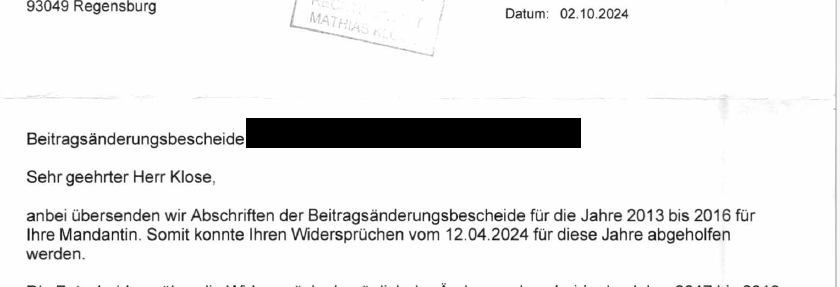 Nach Betriebsprüfung - BG Bau hebt eigene Beitragsbescheide nach Widerspruch von RA Klose wieder auf