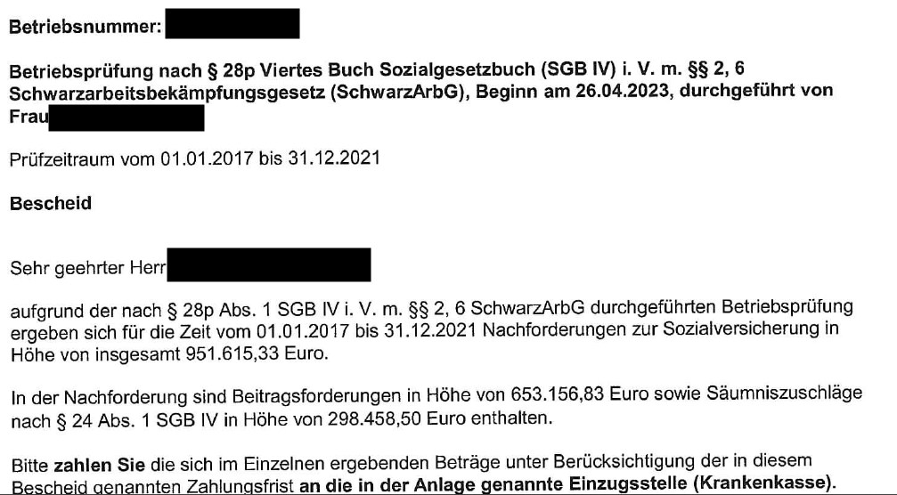 SG Landshut - 1.7.26 - S 7 BA 19/24 - Gericht kassiert DRV-Betriebsprüfungsbescheid