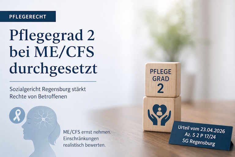 SG Regensburg - Pflegegrad 2 bei ME/CFS erreicht